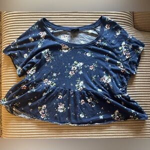 Torrid floral ruffle top